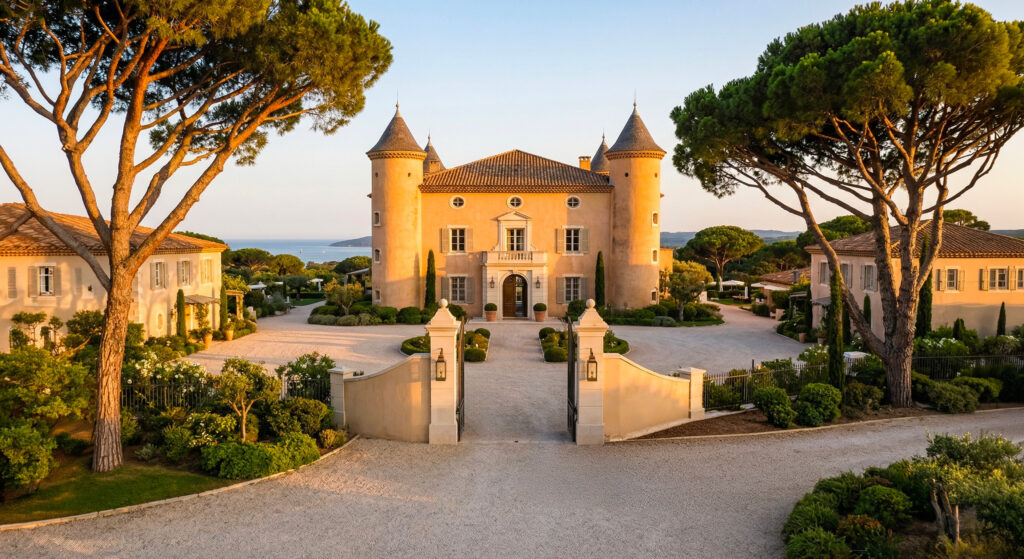 Transport privé en Mercedes Classe V pour vos transferts entre hôtels de luxe et villas privées à Saint-Tropez.